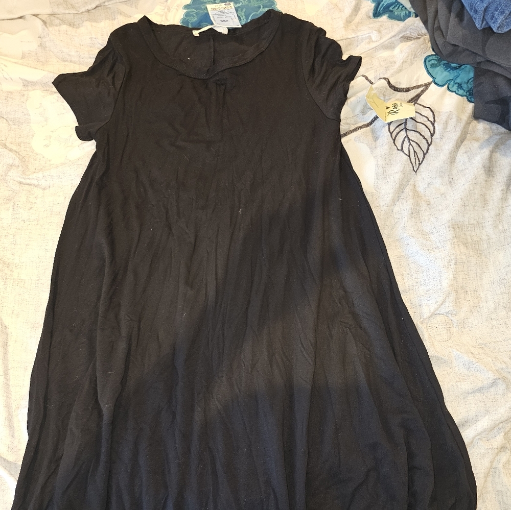 Black t-shirt dress